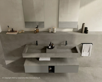 HABITAT DIALOGO - Double wall-mounted vanity unit with drawers by Atlas Concorde - view 3